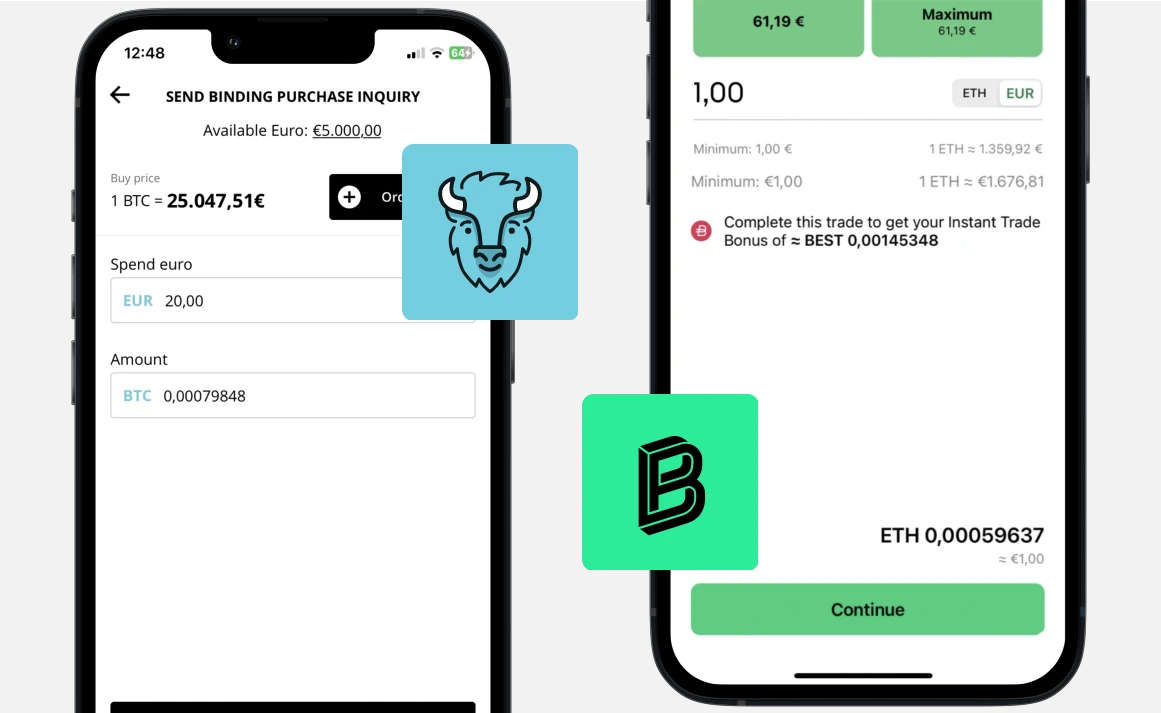 Bison vs Bitpanda: Kauf