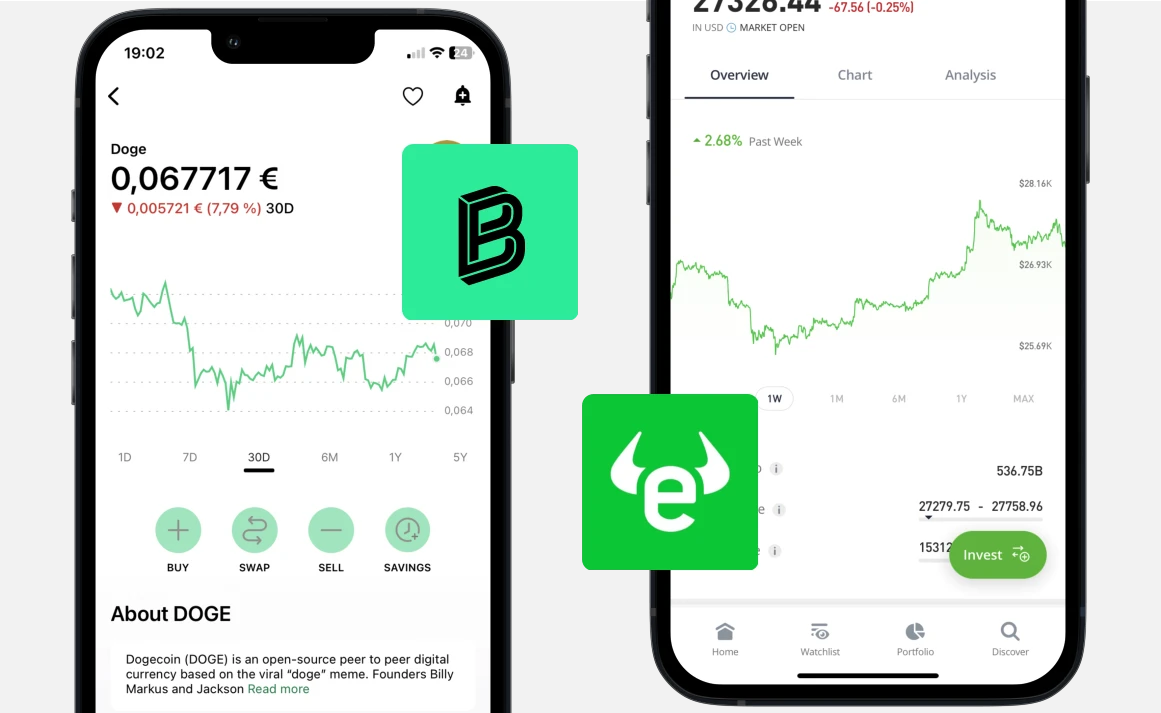 Bitpanda vs eToro: Trading