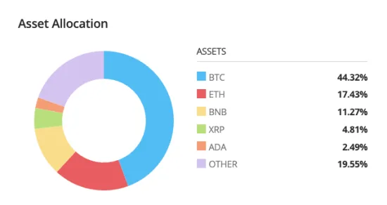 eToro Diversifiziertes Krypto-Portfolio