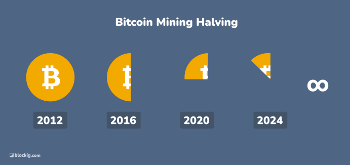 bitcoing nagroda górnicza jest zmniejszana o połowę co cztery lata